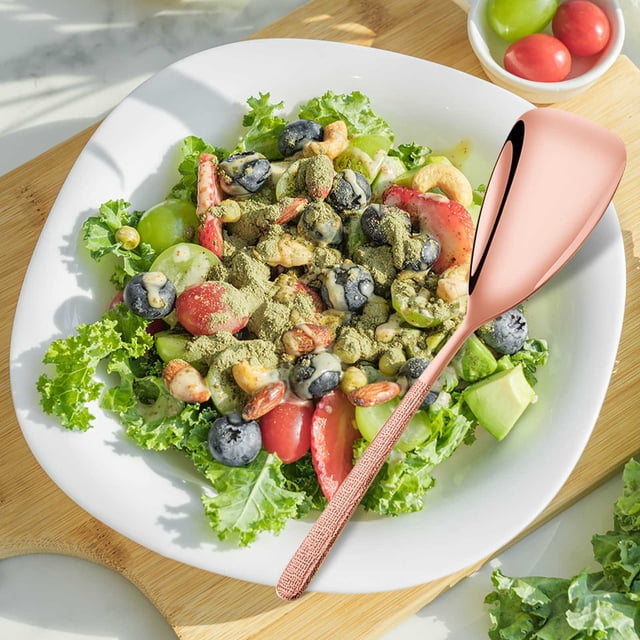Stainless Steel Serving Spoon 10 in Restaurant-Grade Mixing and Portioning Spoon for Kitchen and Dining