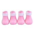 thumbnail image 1 of Paquete de 4 zapatos de silicona para gatos resistentes a los arañazos, zapatillas de baño para gatos,, 1 of 5