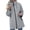 Gray, variant on Rain Jackets For Women Waterproof Lightweight Outdoor Casual Raincoats Hooded Full Zip Mid Length Pockets Windbreaker (M, Pink)