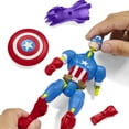 thumbnail image 6 of MixMashers Marvel Captain America Toy, 5” (12 cm) Avengers Mix-&-Match Action Figure, 4+, 6 of 13