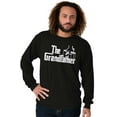 thumbnail image 3 of Grandfather Italian Mafia Puppet Men's Long Sleeve Tee T Shirt Brisco Brands S, 3 of 6