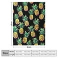 thumbnail image 4 of Nawypu  Pineapple Blanket Lightweight Cozy Warm Print Throw Blanket Adult for Crib Bed Couch Chair Living Room Travel Outdoor, 4 of 6