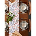 thumbnail image 2 of nqOlkjepod Coastal Coral Table Runner 72 Inches Long Farmhouse Dress Scarves, Summer Colorful Nautical Ocean Fish Dining Tablerunner for Coffee Table/Kitchen Island/Party Décor, 18" x 72", 2 of 8