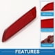 thumbnail image 4 of Reflector lateral trasero izquierdo del parachoques Unique Bargains No.92405H9000 para Kia Rio 2018-2023 Rojo, 4 of 7