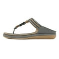 thumbnail image 5 of Womens Black Sandals Women's Oofos Slides Women's Summer Sandals Women's Fashion Casual Home Comfortable Light Fish Mouth Sandals Gray, 5 of 9