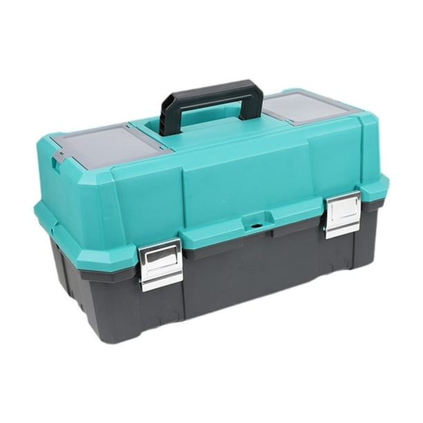 Caja de herramientas portátil Organizador de herramientas Conveniente portátil Multiusos Bloqueable con Verde