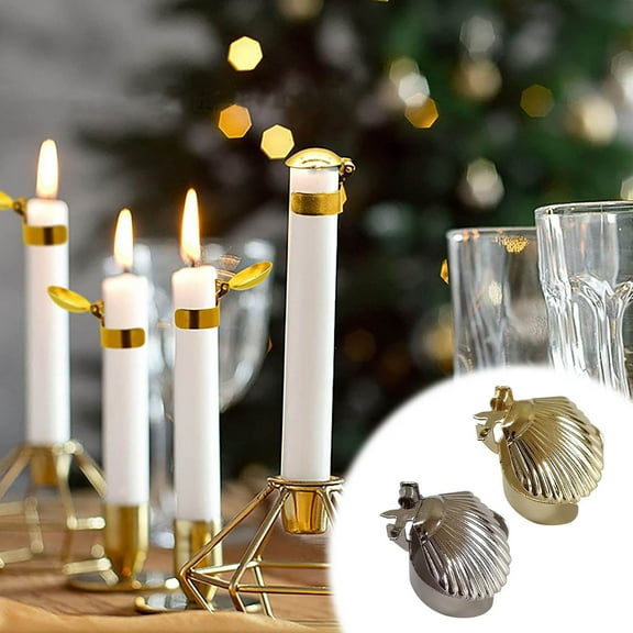 RRJ 2Pcs Automatic Candle Extinguisher, Candle Flame Wick Snuffer Automatic Fire Extinguisher Candle Safe, Candle Extinguishing Tool for Home Decor Fire Safety Candle Accessories