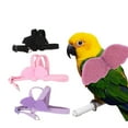 thumbnail image 1 of Arnés de Loro Mascota Correa, Alas de Ángel Lindas Resistentes Al Arneses de Pájaros Cómodos Con Correa de la Piel del Arnés Volador del Arnés delero para el Ifrenamiento, 1 of 7