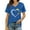 Blue, variant on Women's Short Sleeve T-shirt Awareness Shirt For Women I Wear Blue Tshirt Mom T Shirt Puzzle Piece Short Sleeve Tops,Pink Women's Short sleeve T-shirt M