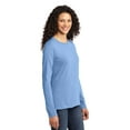 thumbnail image 4 of Port & Company Long Sleeve 54oz 100% Cotton TShirt (LPC54LS) Light Blue, M, 4 of 6