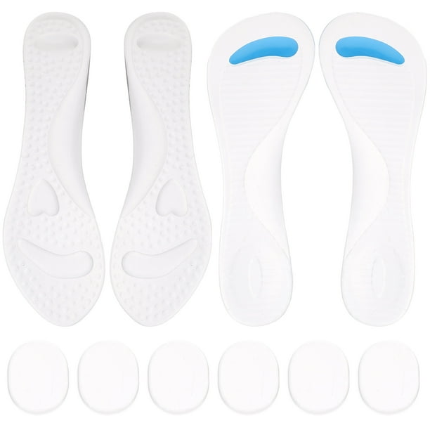 10 piezas de plantillas de gel para zapatos, plantillas de gel para el talón, almohadillas reemplazables para zapatos.