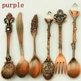 thumbnail image 2 of 6Pcs/Set Retro Palace Cutlery Alloy Tea Coffee Spoons Fork Dinnerware Tableware, 2 of 10