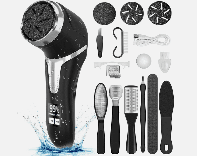 Electric Callus Remover for Feet – Portable Pedicure Foot File Callus Remover Kit