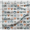 thumbnail image 4 of Soimoi Animals Printed, Japan Crepe SatinFabric, by The Yard 54 Inch Wide, Decorative Sewing Fabric for Dresses Kimonos Gowns, White, 4 of 5