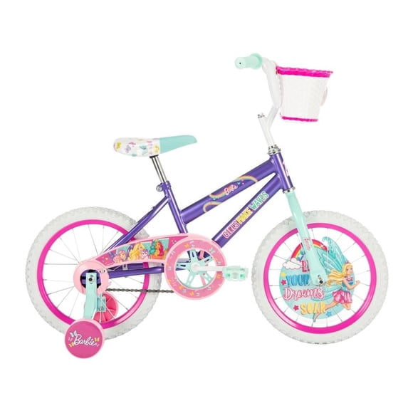 Bicicleta Huffy Barbie Rodada 16 Morado
