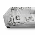 thumbnail image 3 of Tree Soft Flannel Fleece Throw Blanket, Tree with a Tire Swing Illustration Happy Place Summer Childhood Holidays Garden, Cozy Plush for Indoor and Outdoor Use, 60" x 80", Black White, by Ambesonne, 3 of 6