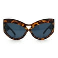 thumbnail image 4 of Womens Golden Era Trendy Thick Plastic Oversized Cat Eye Retro Sunglasses Tortoise - Black, 4 of 8