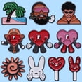 thumbnail image 2 of Broche De Esmalte De Corazón Rojo Creativo , Malo , Estilo , Conejo Y Sol , Decoración De Ropa , Insignias , Solapa , Accesorios De Joyería , Regalos, 2 of 4