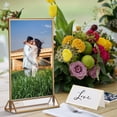 thumbnail image 3 of 6pcs Clear Sign Holders Tabletop Display Stands Vertical Holders for Restaurants Wedding Shops, 3 of 8