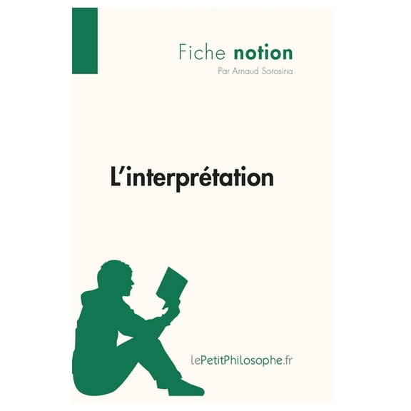 L'interprétation (Fiche notion): LePetitPhilosophe.fr - Comprendre la philosophie, (Paperback)