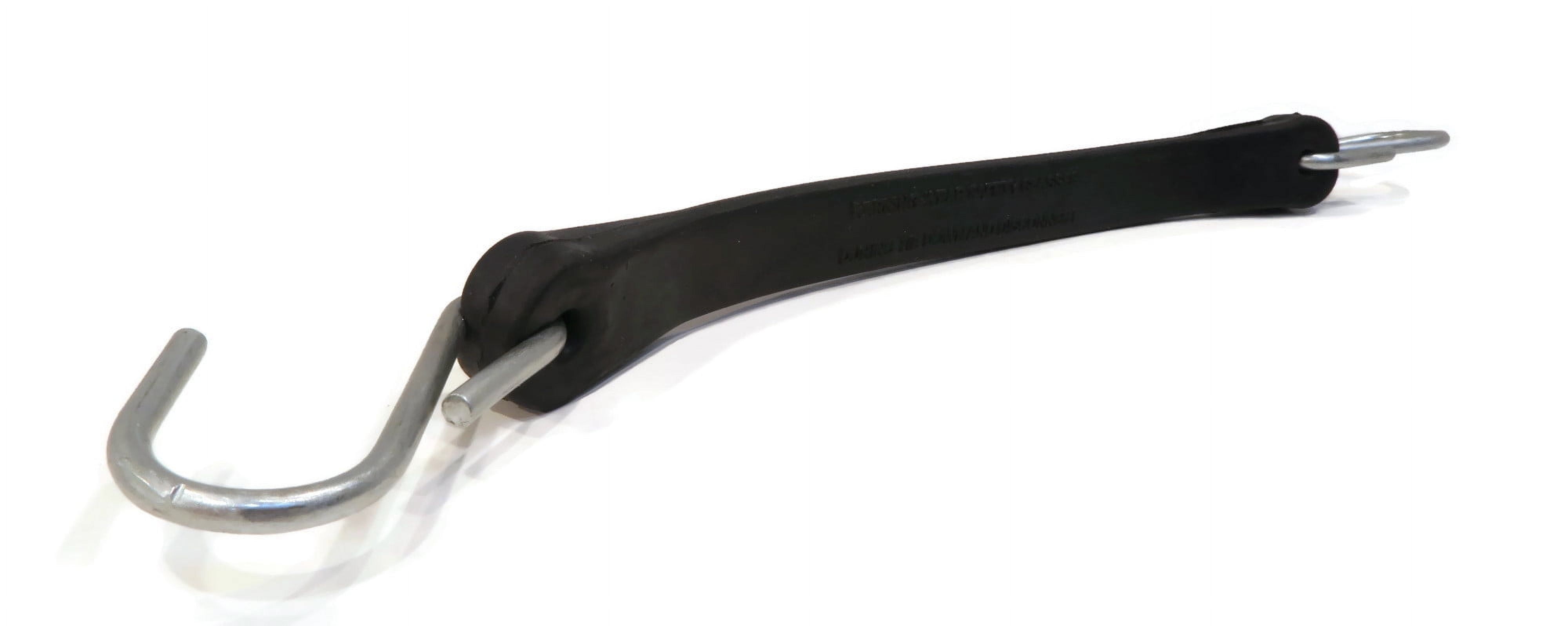 RAParts (15) 9" Heavy Duty Natural Black Rubber Tarp Straps (Bungee Cords) w/ Hooks
