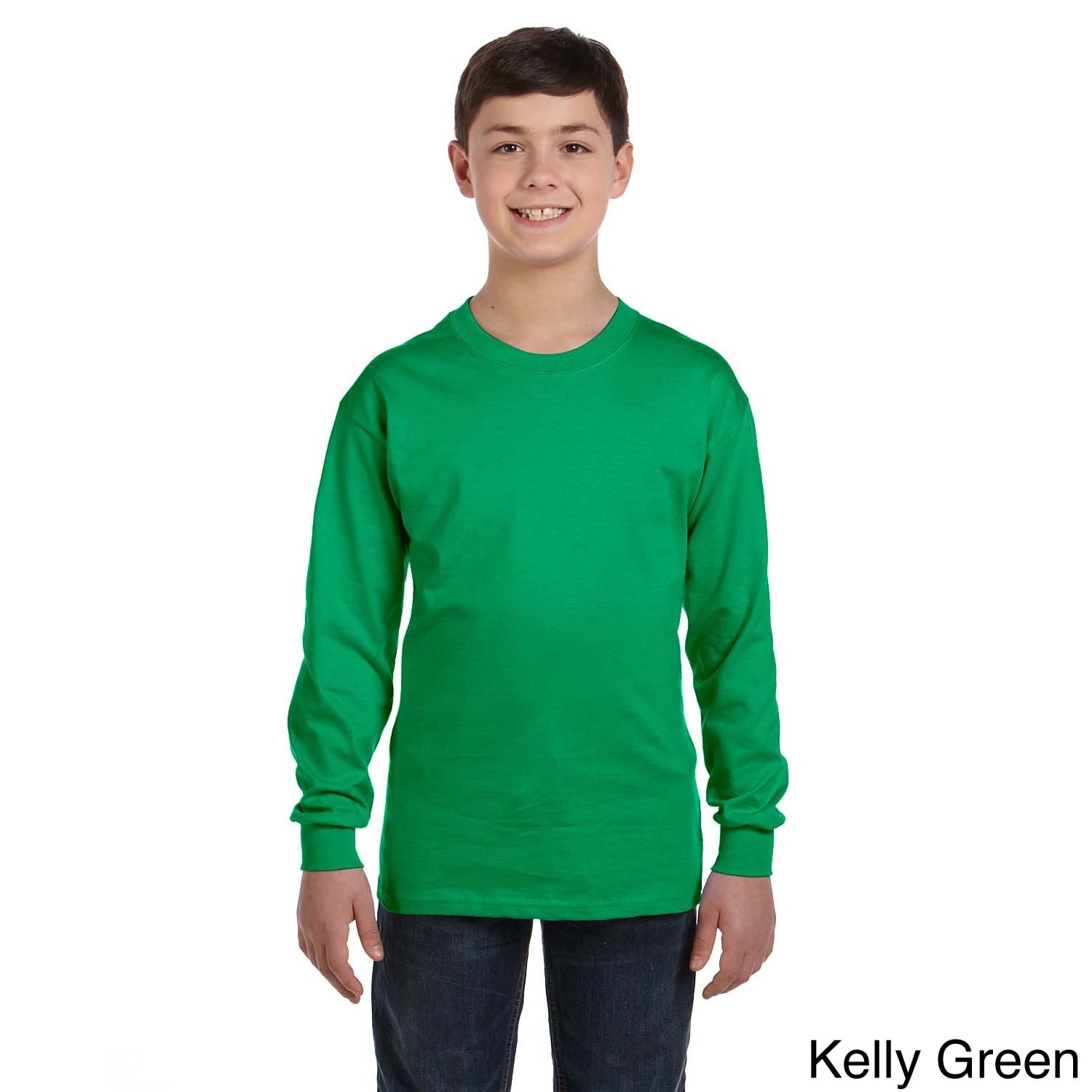 Gildan Youth Heavy Cotton Long Sleeve T 