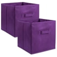 thumbnail image 2 of Cajas de Almacenamiento de Tela para guardería, oficinas, y organización del hogar, Millennial Pink, Large - Set of 2, 1, 2, 2 of 31