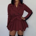 thumbnail image 1 of TopLLC Longues Robe à Manches Col Rond Mode Aguichant Femmes Patchwork Col Rabattu Robe Formelle de Travail Robe Femme, 1 of 5