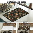 thumbnail image 7 of ZIATUBLES Washing Machine Cover Pad for The Top Dust Proof Washer and Dryer Machine Top Cover Mat for Laundry Room Home Deocr Accessories, 24 x 19.7 Inch, Robin Floral, 7 of 7