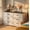 Black Tabletop, variant on Dresser for Bedroom, 6 Drawer Dresser with Metal Handles, Modern Chest of Drawers for Living Room, Hallway, Bedroom Furniture, Black Tabletop