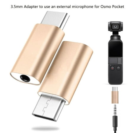 Deuter External Pockets - Type C USB C to 3.5mm Audio Adapter for External Microphone for Osmo Pocket
