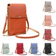 thumbnail image 2 of Bmisegm New Large Capacity Multifunctional Solid Color Fashionable and Simple One Shoulder Small Bag Crossbody Mobile Phone Bag Shoulder Bags Brown One Size, 2 of 7