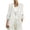 White, variant on Womens Jackets Dressy Casual Open Front Long Sleeve Blazer Business Office Work Cotton Jacket Blazers White XXL