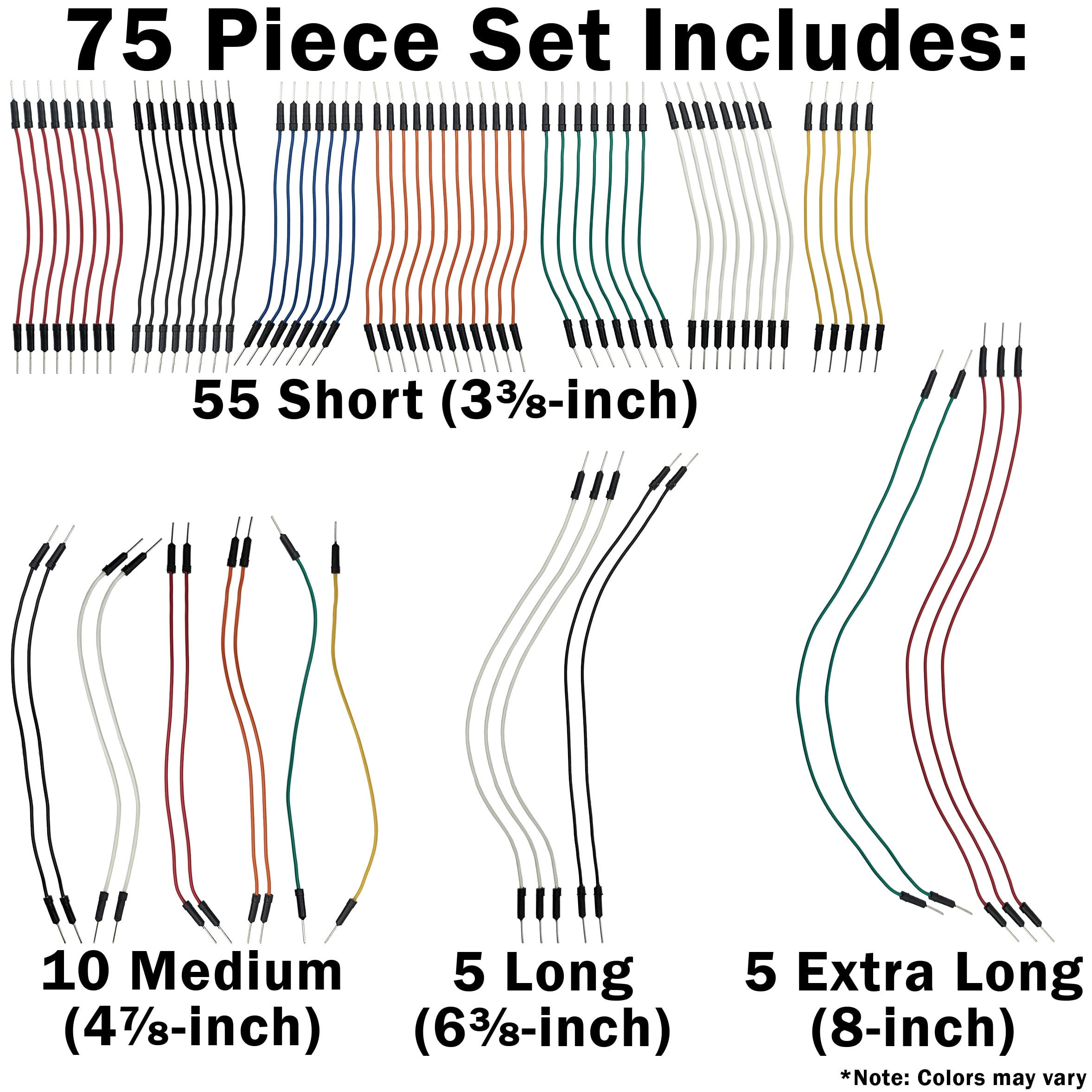 Kit Cavi Jumper Per Breadboard - 560 Pezzi Con 14 Lunghezze Diverse + Pinzetta - Foto 5