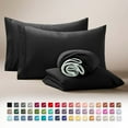 thumbnail image 1 of Clara Clark Sábanas Tamaño King Divididas para Cama Ajustable, Bolsillo Profundo, 5 Piezas, Juego de Microfibra Ultrasuave Lujo Hotel, Color Negro, 1 of 8