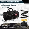 thumbnail image 4 of Bolsa de gimnasio ATRIPACK Tactical de 70 litros con compartimento para zapatos, resistente al agua, 4 of 7