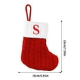 thumbnail image 3 of S Christmas Style Knitted Socks With Letter Patterns For Tree Decoration And Festive Cheer, 3 of 3