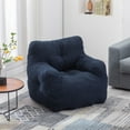 thumbnail image 2 of Bean Bag Chair with Armrest, Yardmaster Giant Bean Bag Chair with Teddy Soft Stuffed and Memory Foam, Bean Bag Apartment, Dorm, Living Room, Bedroom, 2 of 9