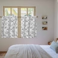 thumbnail image 3 of Natural Trees Branches Tier Curtains 54 Inch Length, Colored Birds Vintage Rustic Cafe Short Curtains for Bathroom Over Sink, Small Kitchen Curtain Light Filtering Tiered Drapes 2 Panels 27.5"Wx54"L, 3 of 8