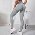 thumbnail image 6 of UngA Anti Cellulite Leggings, Tummy Control High Waisted Leggings Sets for Women, Gym Scrunch Butt Lifting Seamless Workout Womens Yoga Leggings Grey,L, 6 of 6