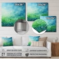 thumbnail image 4 of Designart "Misty pasture III" Abstract Landscape Metal Art Living Room, 4 of 5