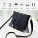 thumbnail image 5 of Bolso bandolera de piel con borlas para niña Cartera de mujer Bolso de hombro diario, 5 of 5