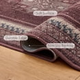 thumbnail image 4 of TURCURNO 2x3 Vintage Red Small Area Rugs, Boho Distressed Low Pile Non-Slip Washable Indoor Carpet for Entrance Bedroom Bathroom, 4 of 11