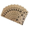 thumbnail image 2 of 100 Qty 6" x 9" Decorative Flat Paper Gift Bags - Paw-Print Pattern on Brown Kraft Bags - for Sales/Treats/Parties Cookies/Gifts - N'icePackaging, 2 of 10