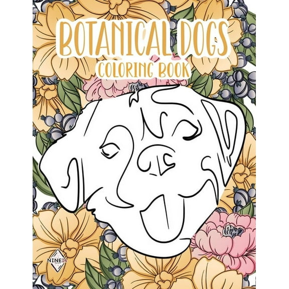 Botanical Dogs Coloring Book, (Paperback)