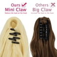 thumbnail image 4 of SAYFUT 18" Hair Extensions Long Big Wavy Claw Curly Ponytail Min Claw Clip in Hair Piece Pony Tail Synthetic Ponytail Hair Extension (Black, Medium Brown, Blonde), 4 of 7