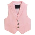 thumbnail image 4 of Utlike Boys Top Children'S Suit Vest Formal Dress Gentleman'S Vest Elegant Tuxedo Vest Flower Boys Vest Pink Softness Tee Activewear , 11 Years-12 Years, 4 of 7
