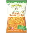 thumbnail image 2 of Annie's Organic Cheddar Cheesy Smiles, Baked Corn Puffs, Gluten Free, 12.5 oz Bag, 2 of 9