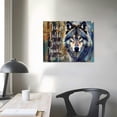thumbnail image 4 of Nawypu Motivational Wolf Canvas Wall Art Christian Wolf Painting Wall Decor Framed Inspirational Wolves Posters Home for Living Room Bedroom Bathroom Decoration, 4 of 5