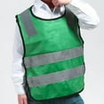 thumbnail image 2 of facefd Hi Vis Child Safety Reflective Vest Waistcoat Traffic Work Cycling Clothes green, 2 of 8